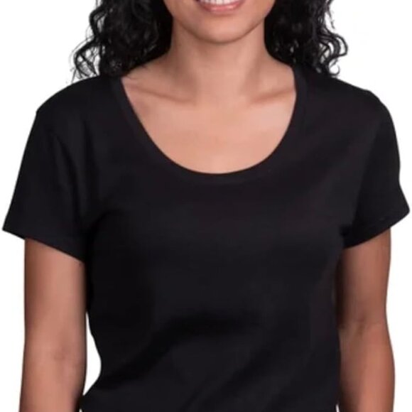 KIRKLAND Signature Women's Scoop Neck Short Sleeve Pima Cotton Tee NWT Size 3X - Picture 1 of 4